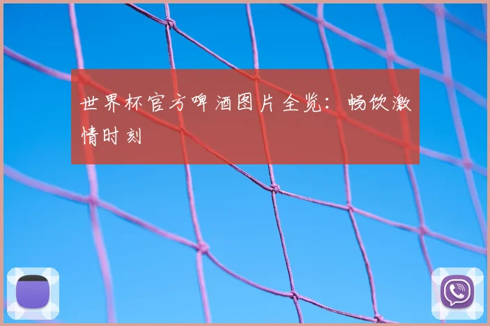 世界杯官方啤酒图片全览:畅饮激情时刻